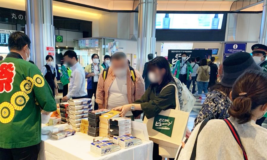駅弁の特別販売ブース