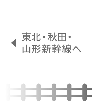 東北・秋田・山形新幹線へ